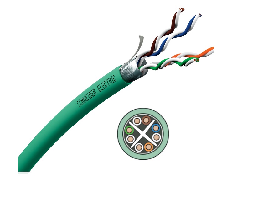 کابل شبکه Cat6A FTP اشنایدر اکتاسی VDIC13X218