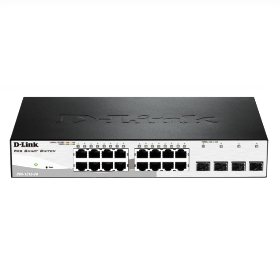 سوییچ شبکه دیلینک ۱۶ پورت DGS-1210-20