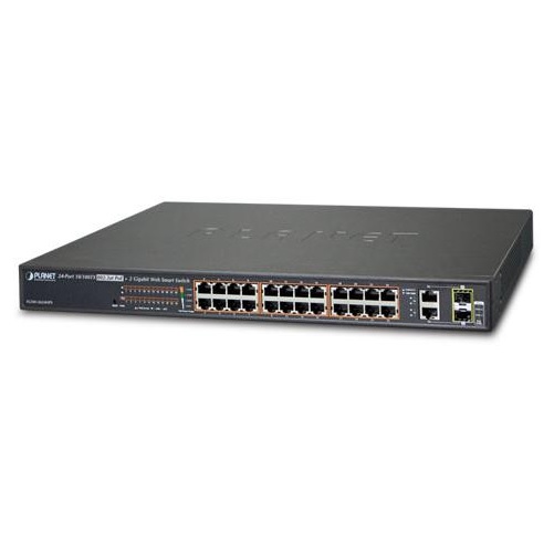 سوییچ شبکه 24 پورت POE پلنت FGSW-2624HPS