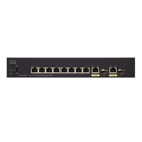 سوییچ شبکه POE سیسکو ۸ پورت SF352-08MP