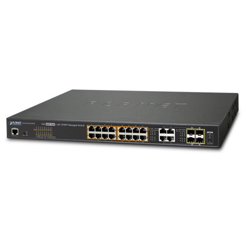 سوییچ شبکه ۱۶ پورت POE پلنت GS-4210-16UP4C