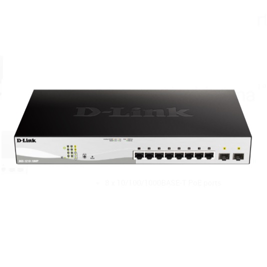 سوییچ ۸ پورت POE‌ دیلینک DGS-1210-10MP