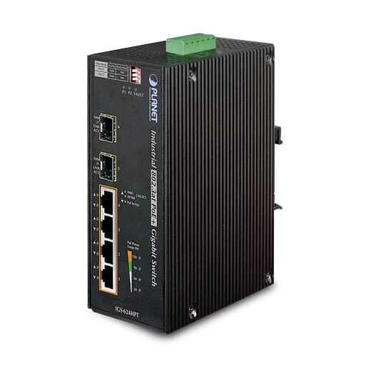 سوییچ صنعتی ۴ پورت IGS-624HPT