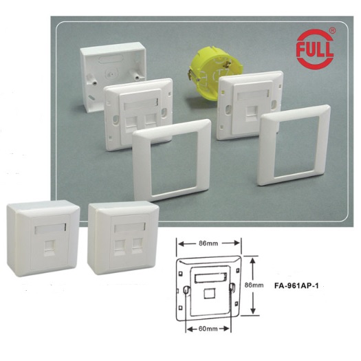 فیس پلیت ۱ پورت فول FA-961AP-1