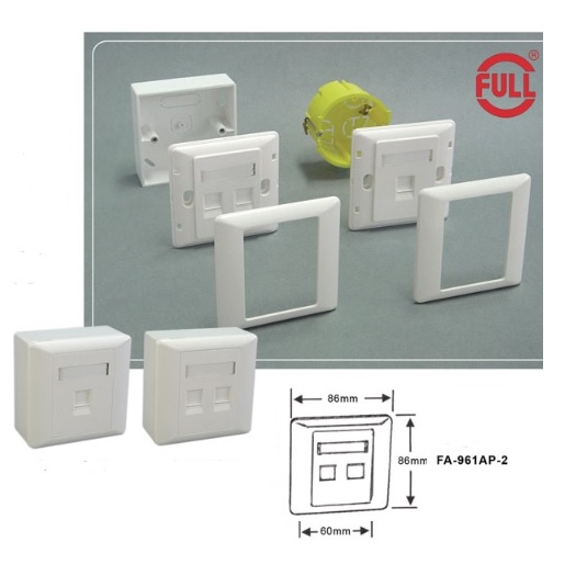 فیس پلیت ۲ پورت فول FA-961AP-2
