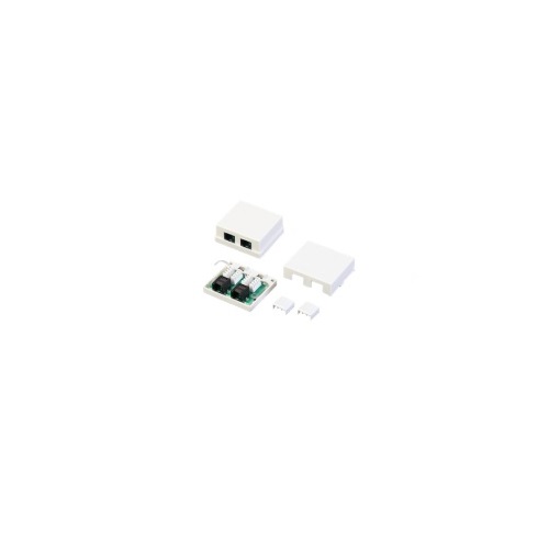 کیستون باکس روکار ۲ پورت Cat5e فول FA-870AK-88-C5e